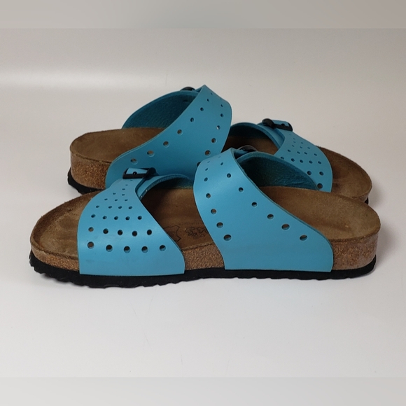 Birki's by Birkenstock Freeport Perforated Blue Sandal Size 37 - Picture 5 of 10